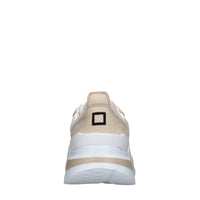 Sneakers in pelle e tessuto 
