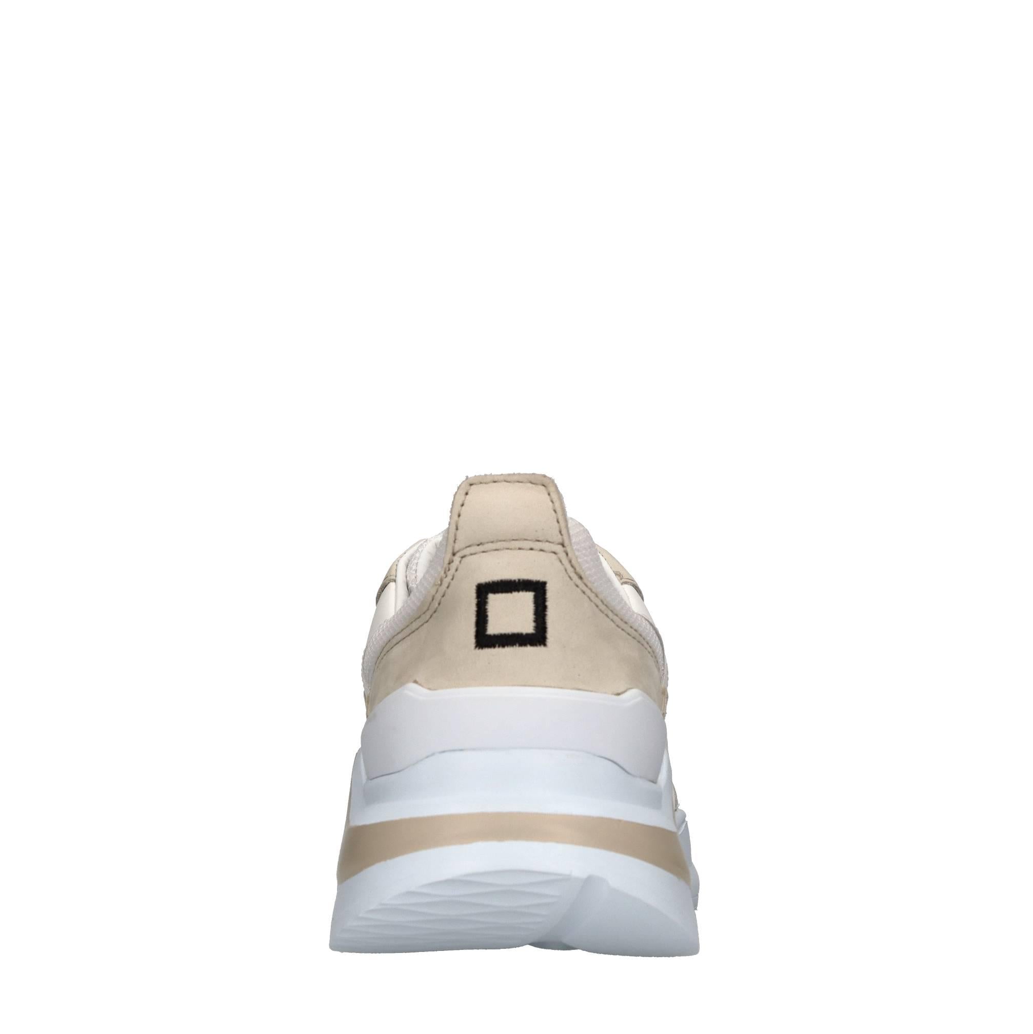 Sneakers in pelle e tessuto 