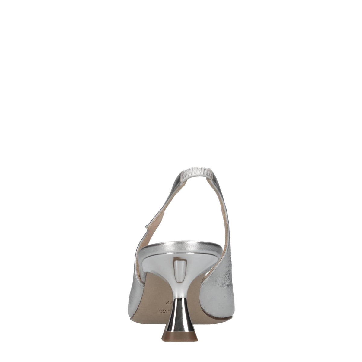 Décolleté slingback in pelle 