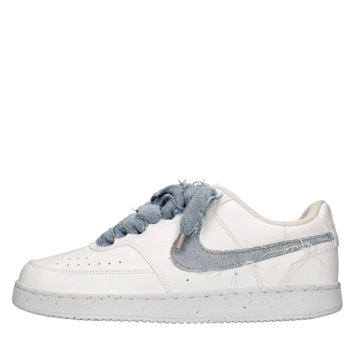 Sneakers in ecopelle e tessuto 