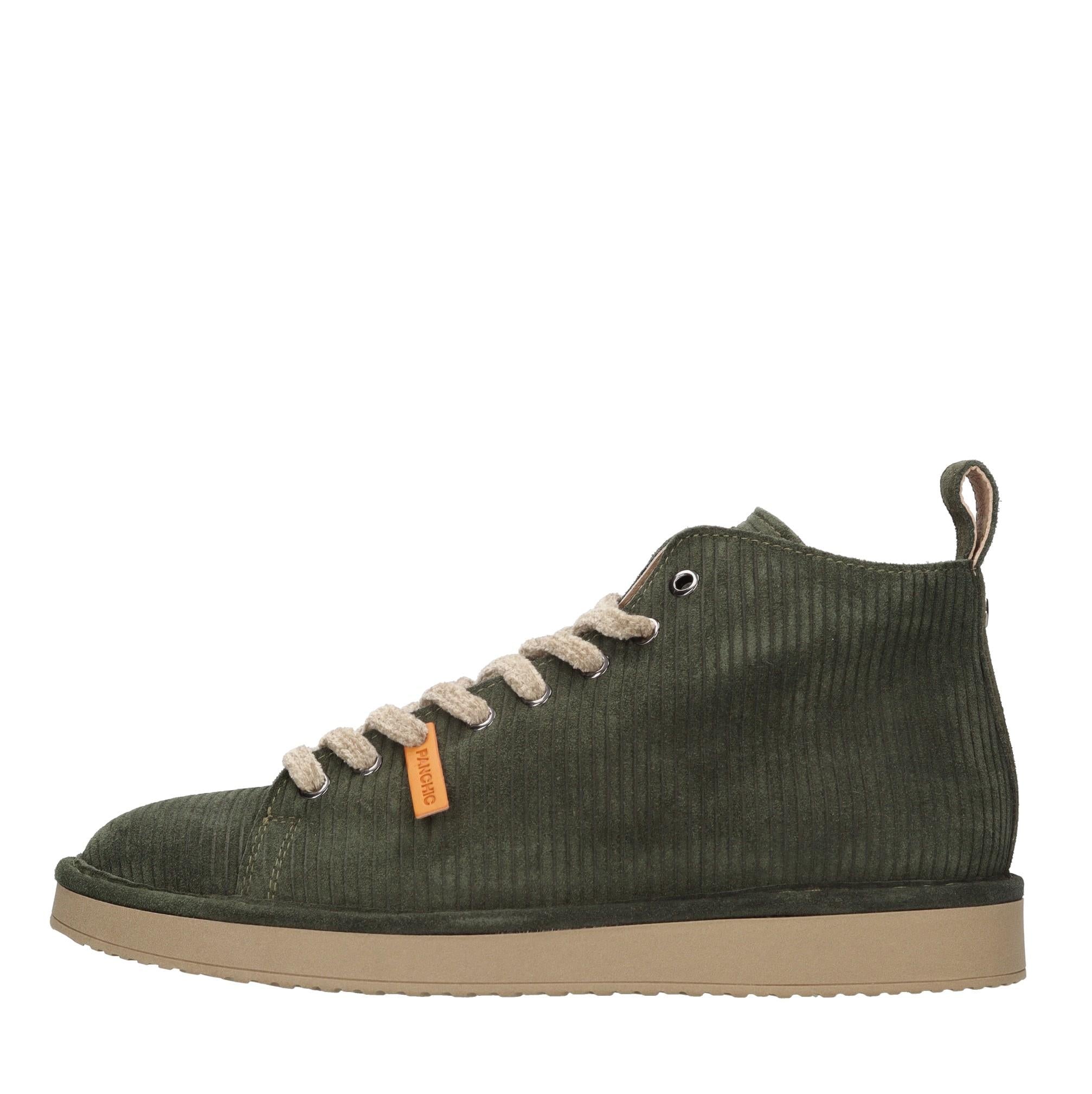 Sneakers alta modello P01 ANKLE BOOT in camoscio 