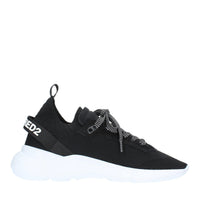 Sneakers in tessuto e pelle 
