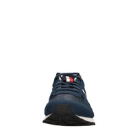 Sneakers in camoscio e tessuto 