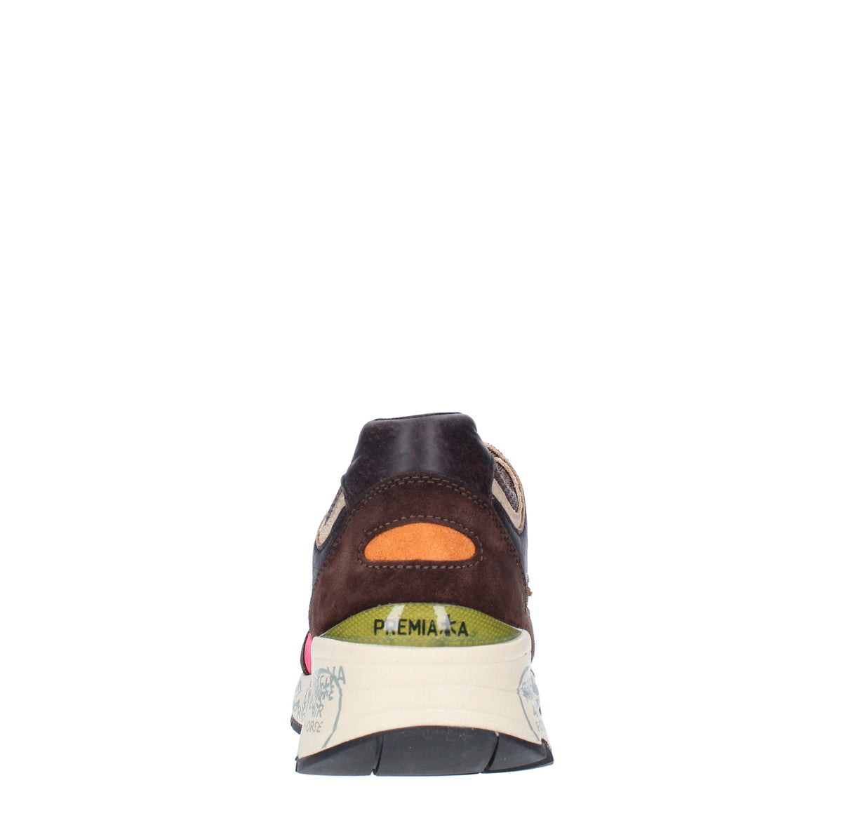 Sneakers in camoscio pelle e tessuto 