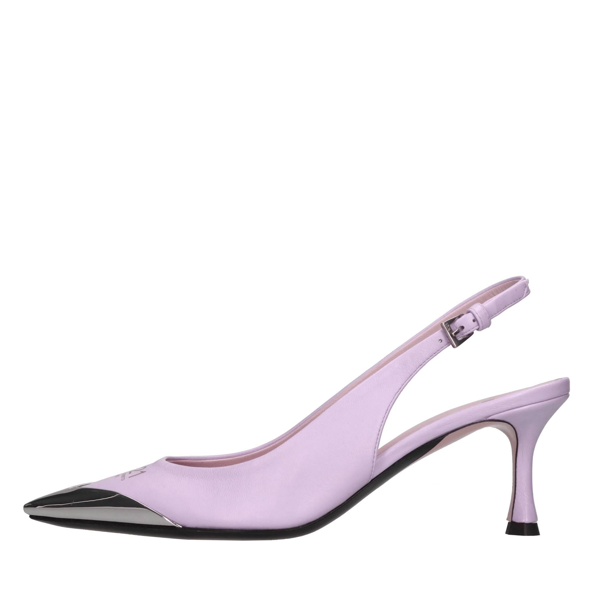 Décolléte slingback in pelle 