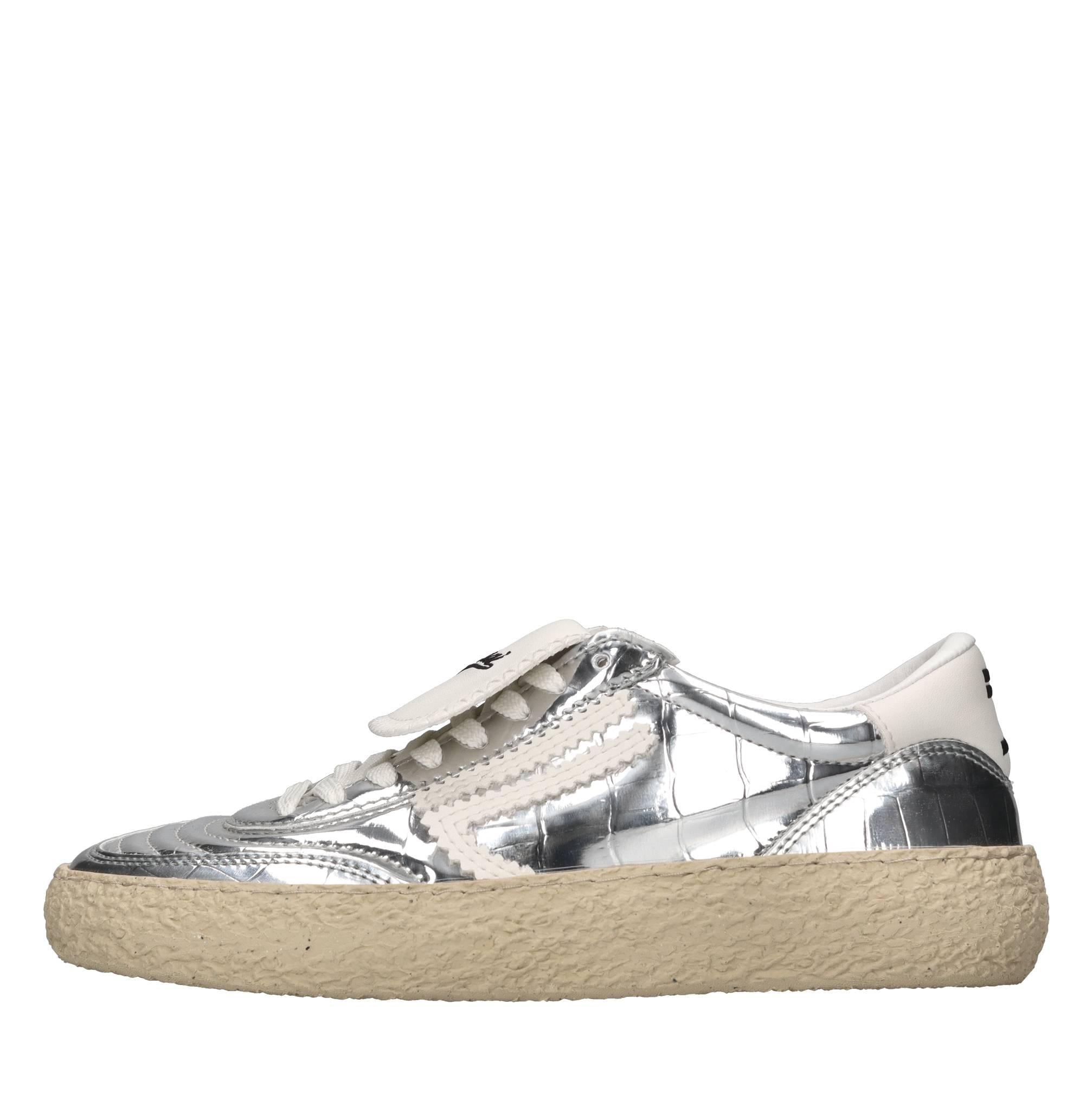 Sneakers in ecopelle e tessuto 
