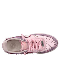 Sneakers in ecopelle e tessuto 
