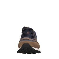 Sneakers in camoscio e tessuto 