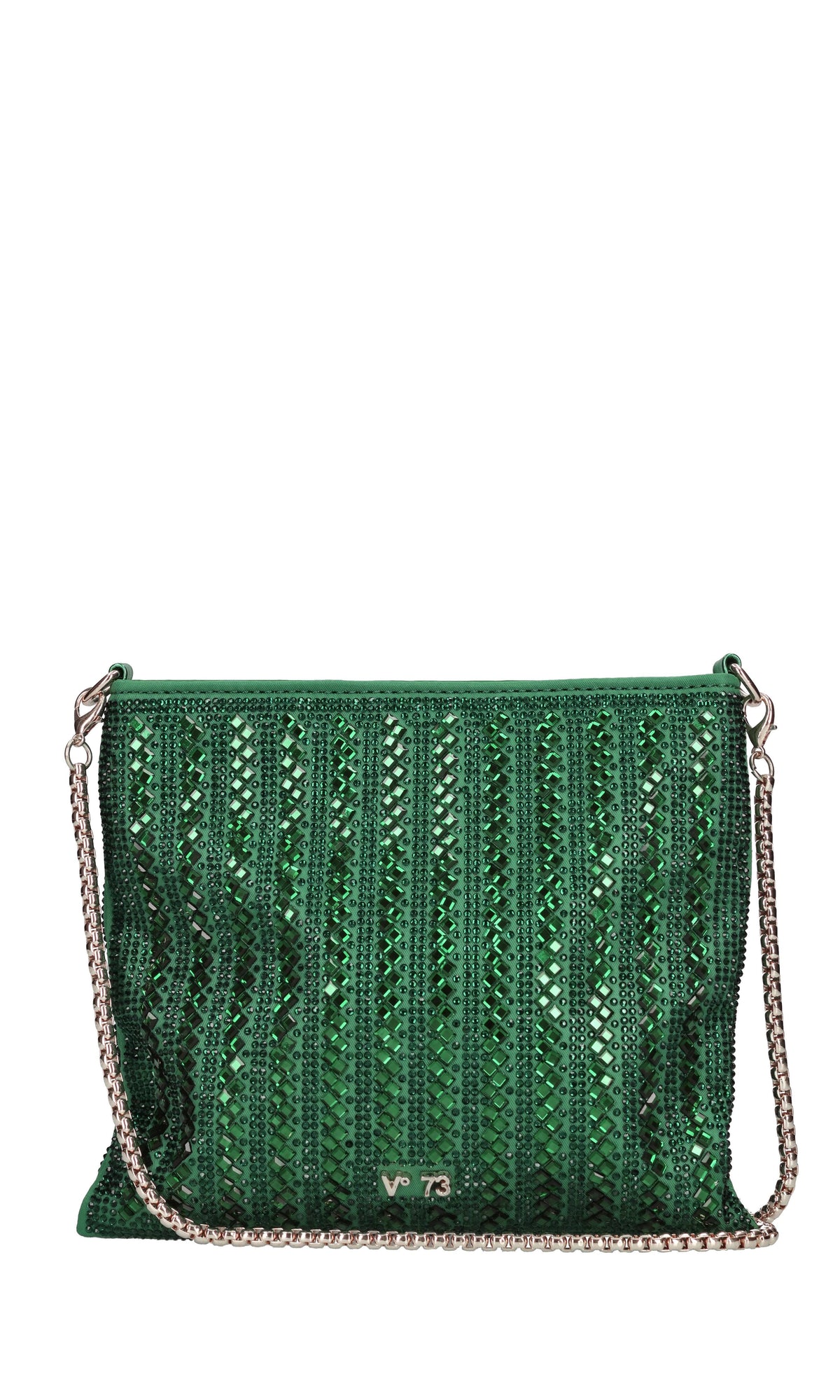 Borsa in tessuto e brillantini 
