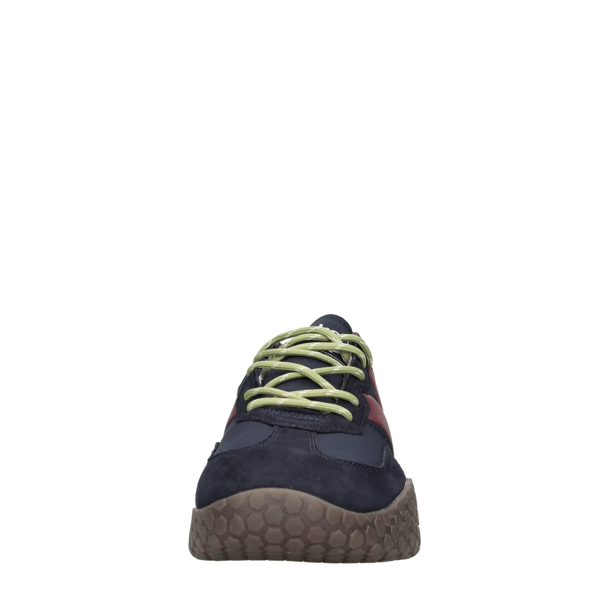 Sneakers in camoscio e tessuto 