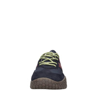 Sneakers in camoscio e tessuto 