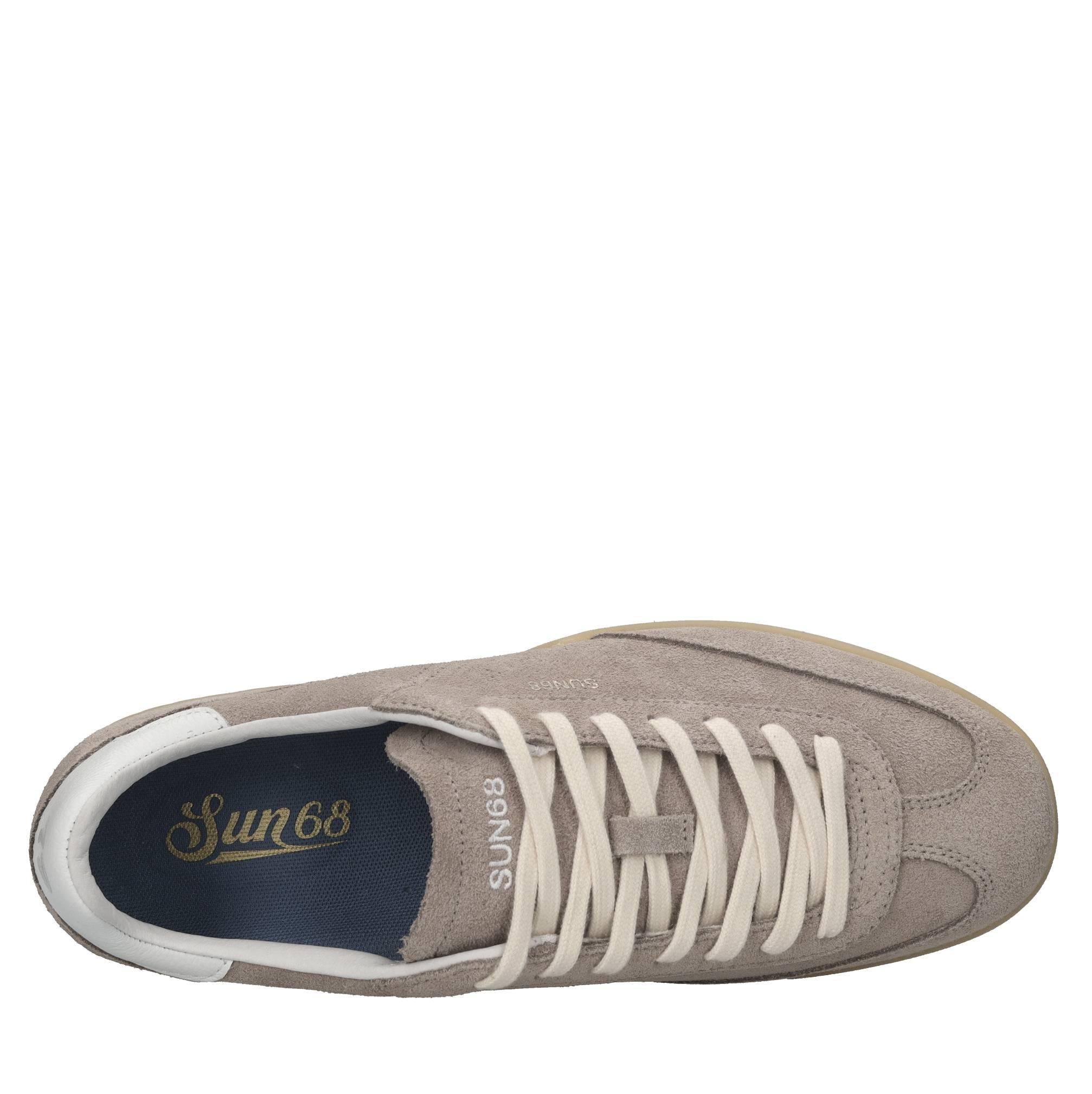 Sneakers in camoscio ed ecopelle 