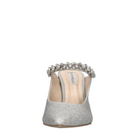 Mules in glitter e applicazioni 