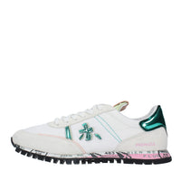 Sneakers in camoscio e tessuto 
