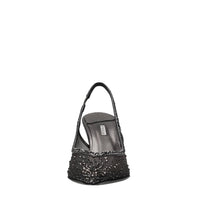 Décolleté Slingback Nicole in pelle rete e strass 
