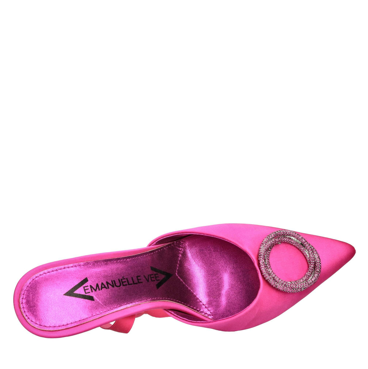 Décolleté slingback in raso 