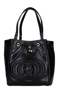 Borsa GIANT LOGO in pelle 