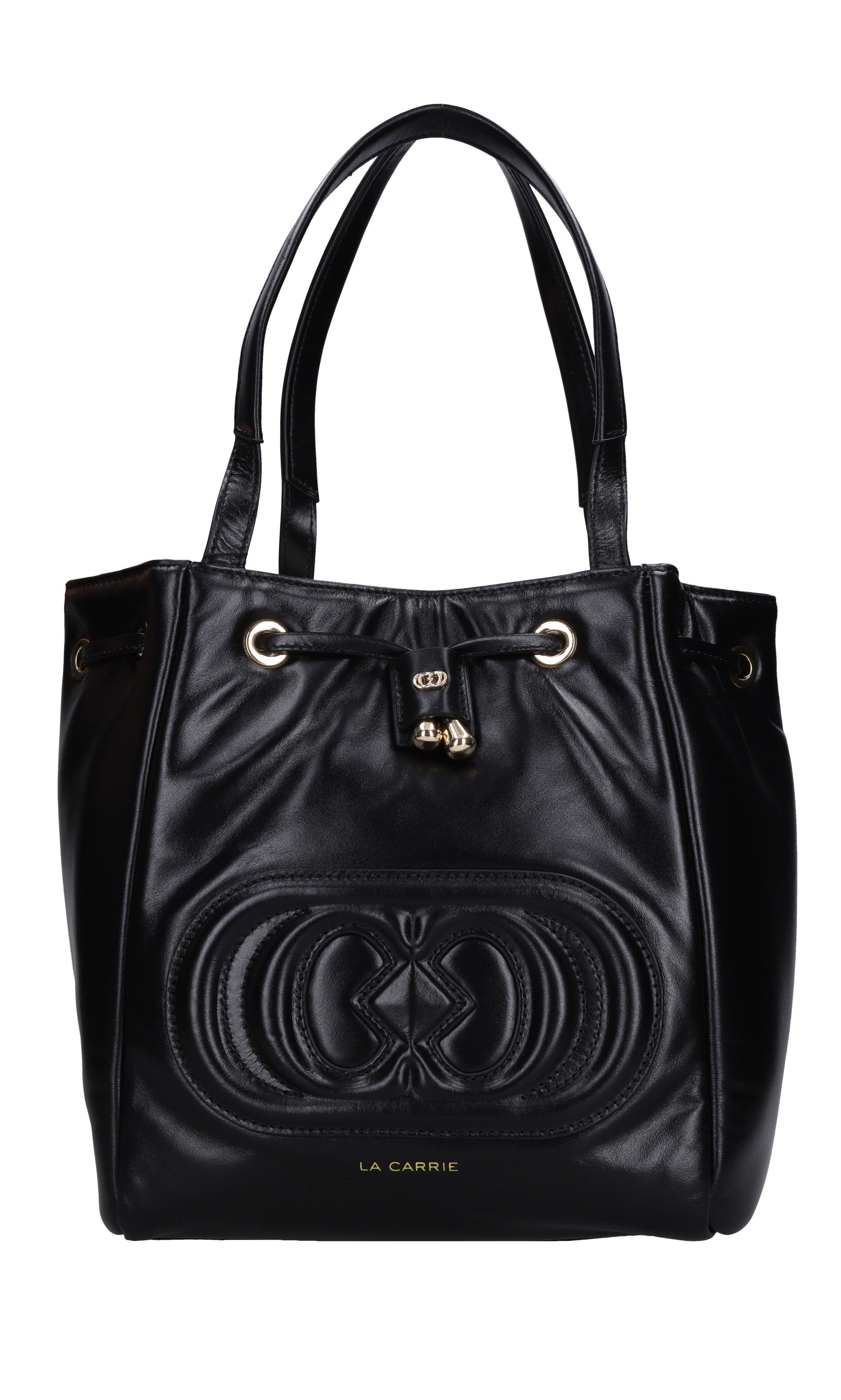 Borsa GIANT LOGO in pelle 