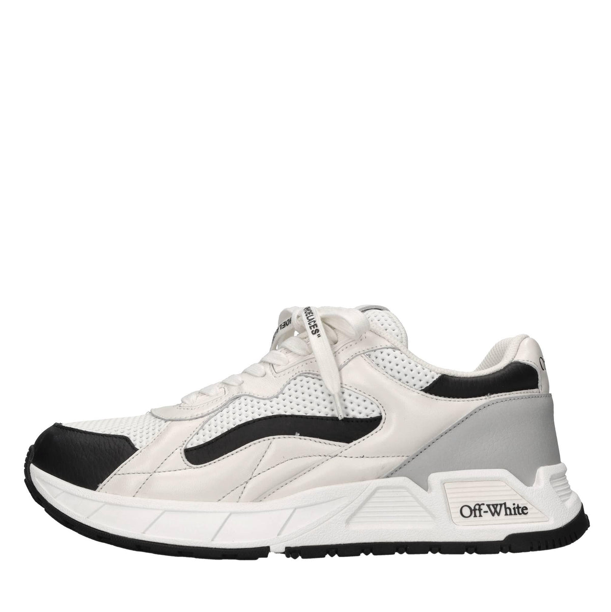 Sneakers Kick Off in pelle e tessuto 