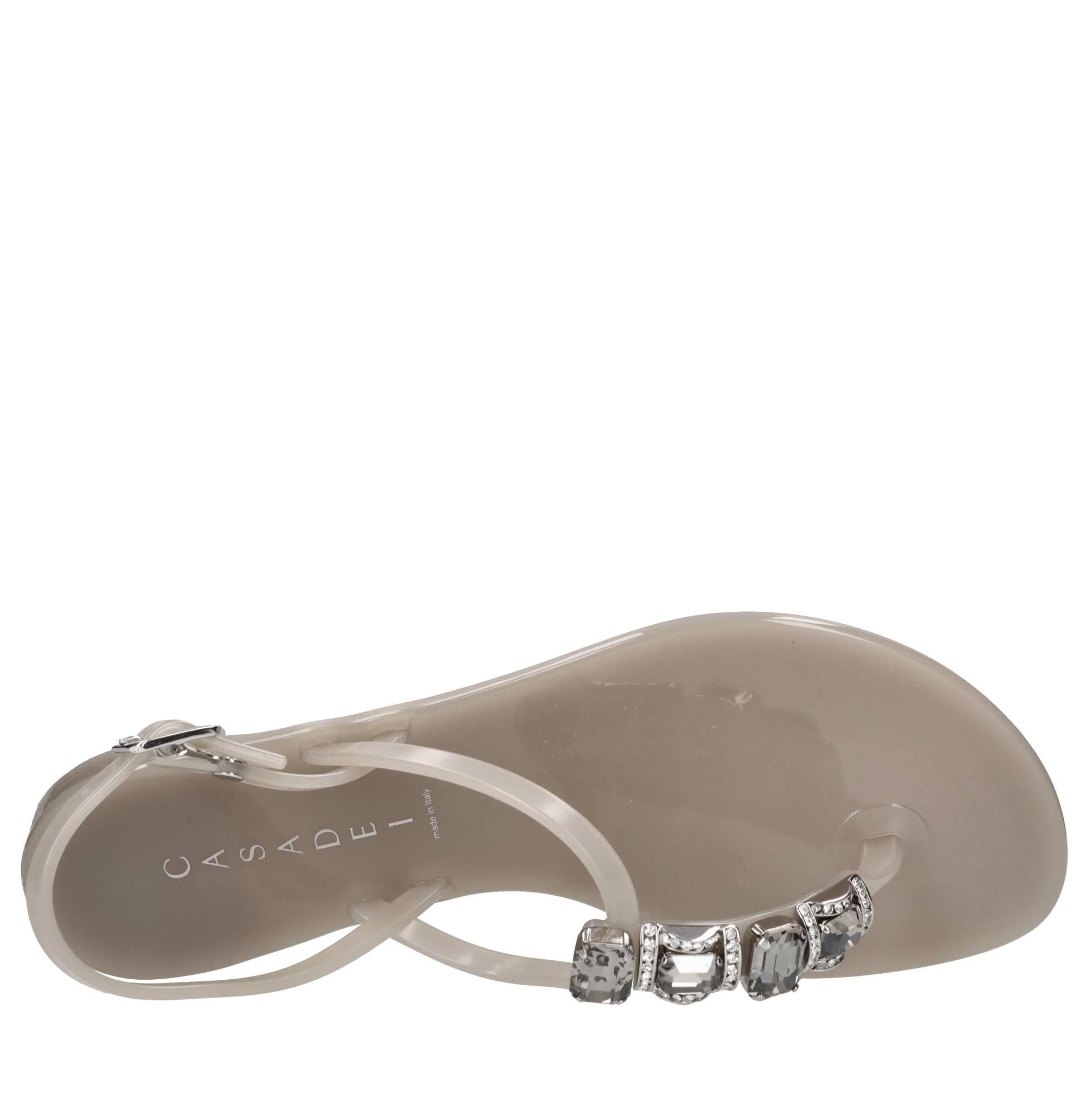 Sandali flat Jelly in PVC  e Swarovski 