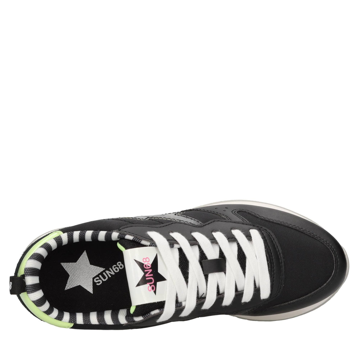 Sneakers in camoscio pelle e tessuto 