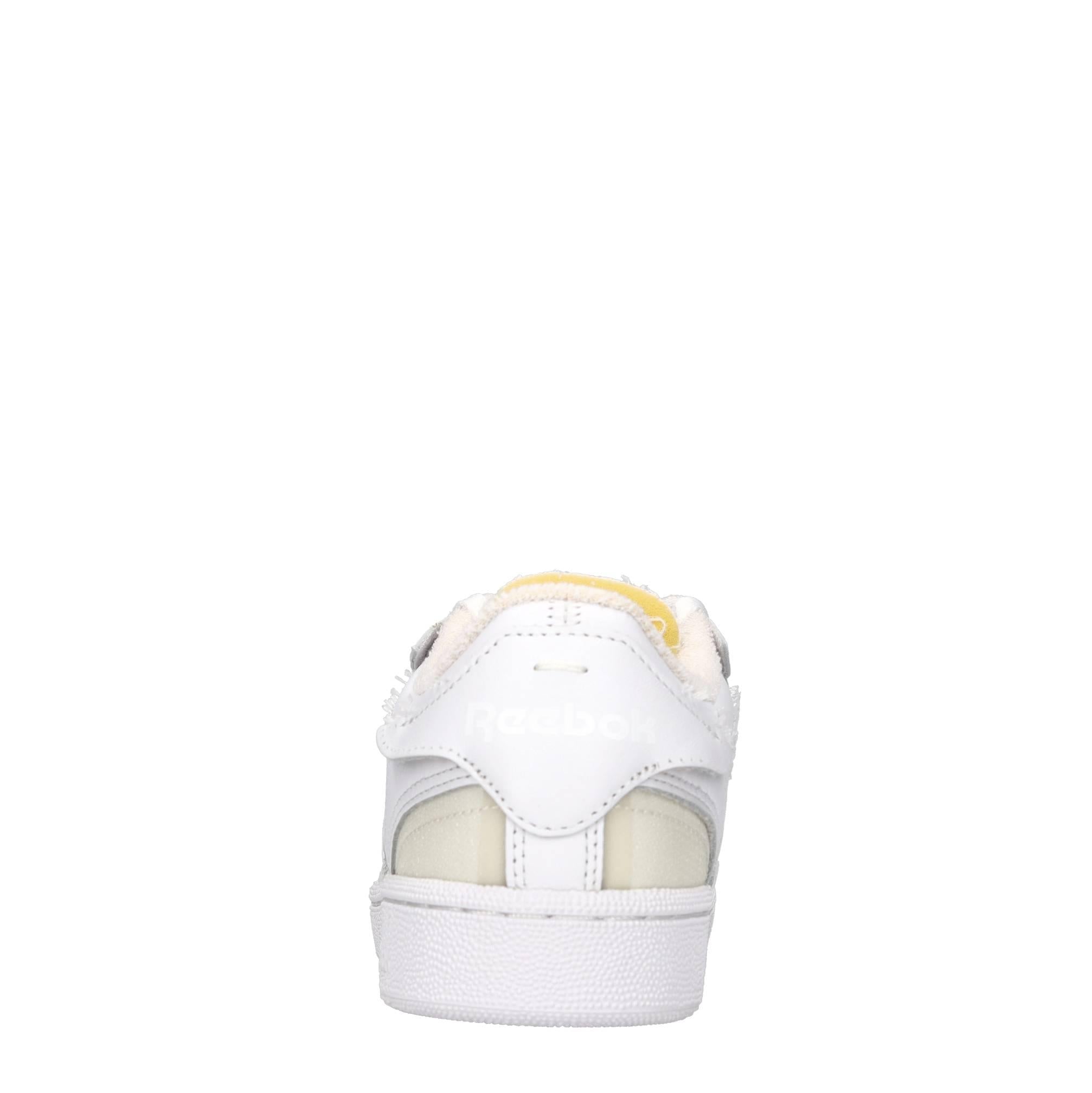 Sneakers in pelle e tessuto 