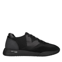 Sneakers in camoscio ecopelle e tessuto 