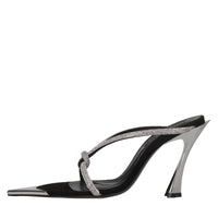 Mules Bombe in camoscio e strass 
