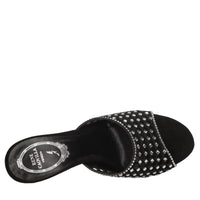 Mules Ginger in camoscio e strass 