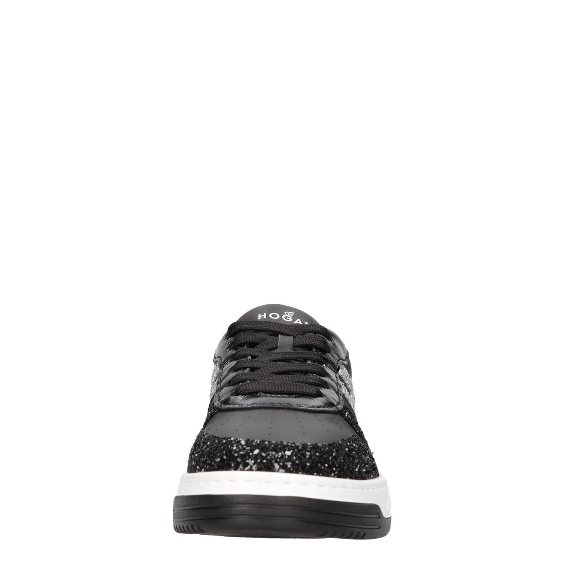Sneakers in pelle e strass 
