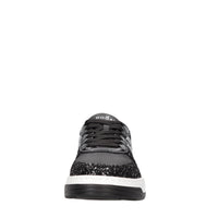 Sneakers in pelle e strass 
