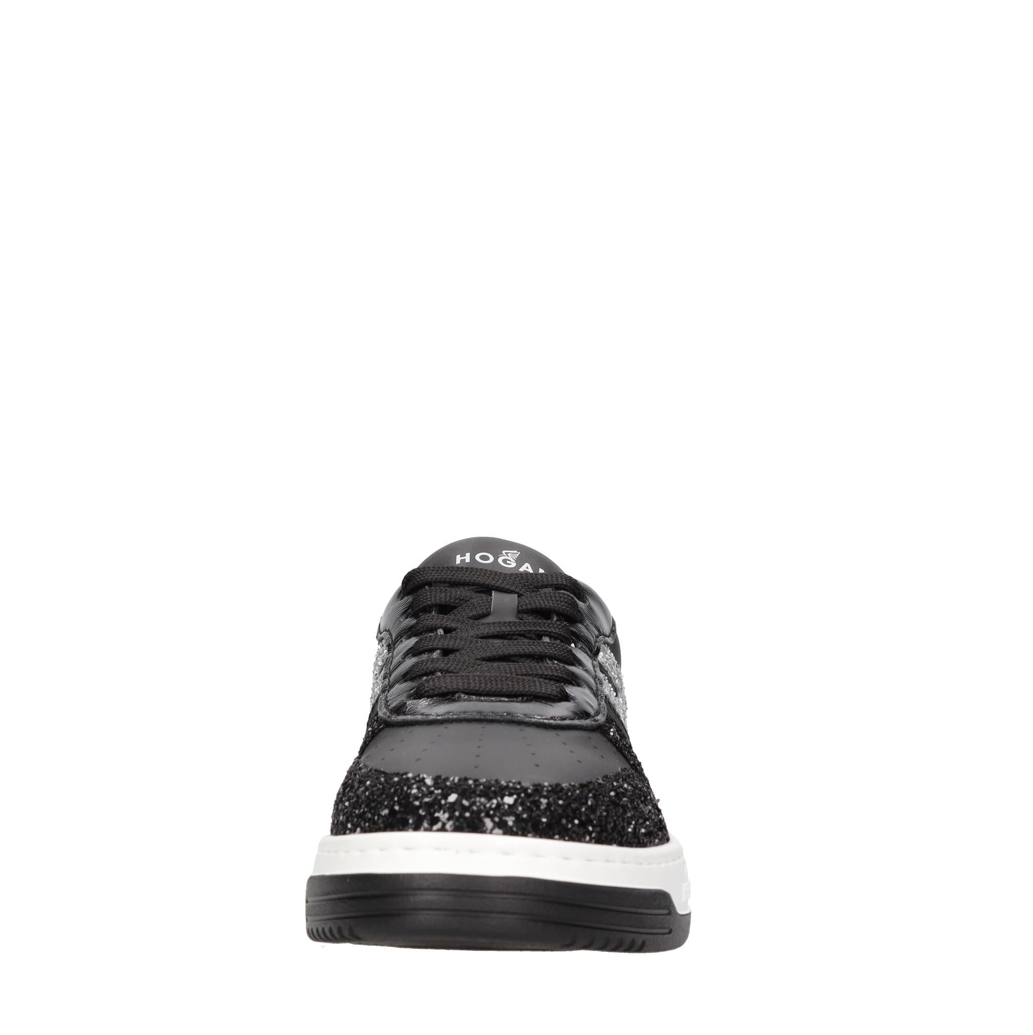 Sneakers in pelle e strass 