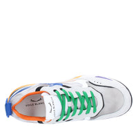 Sneakers in camoscio pelle e tessuto 
