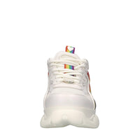 Sneakers in tessuto ed ecopelle 