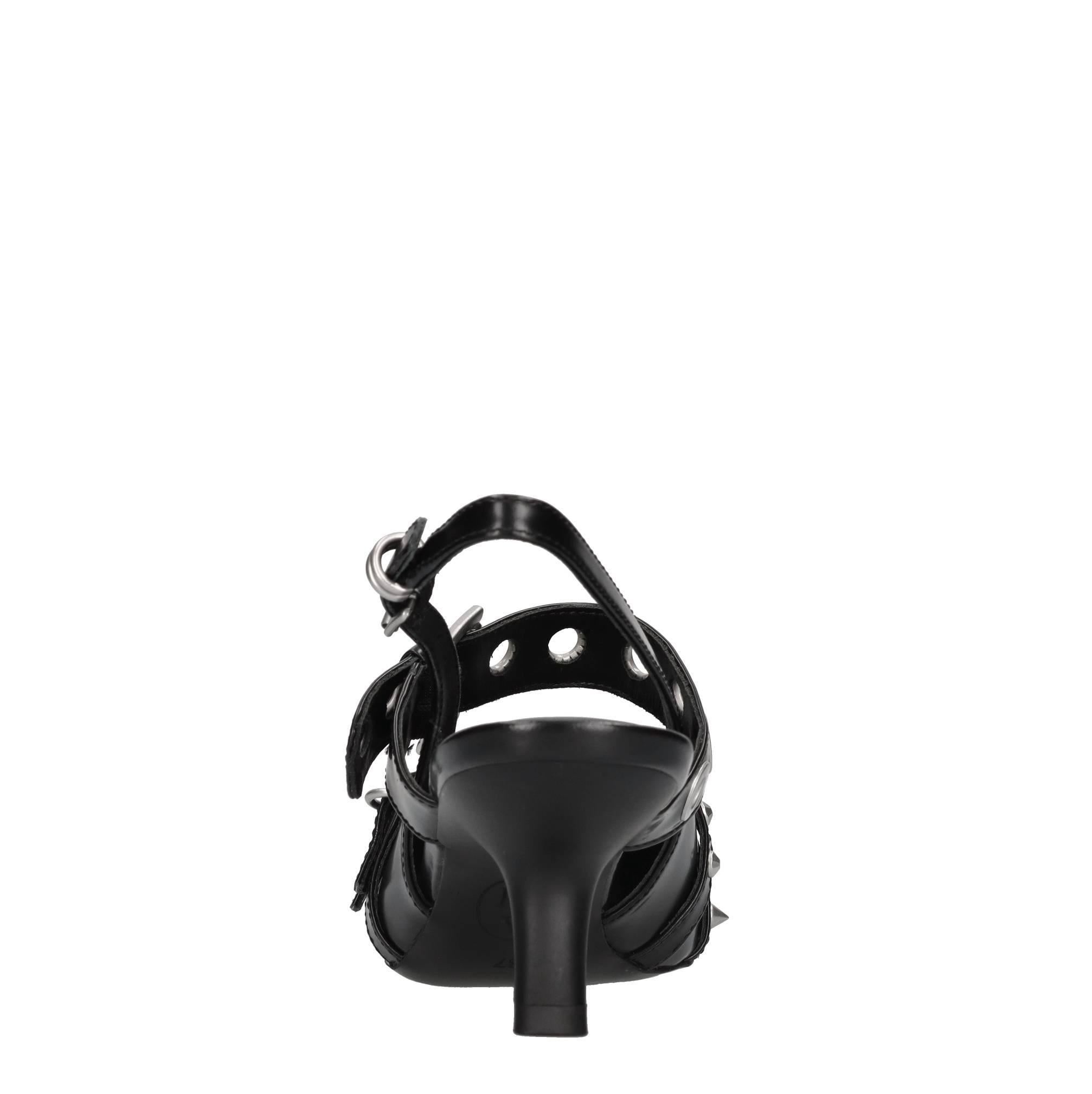 Décolléte slingback  in pelle 