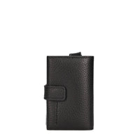 Portafoglio e porta carte di credito in pelle 