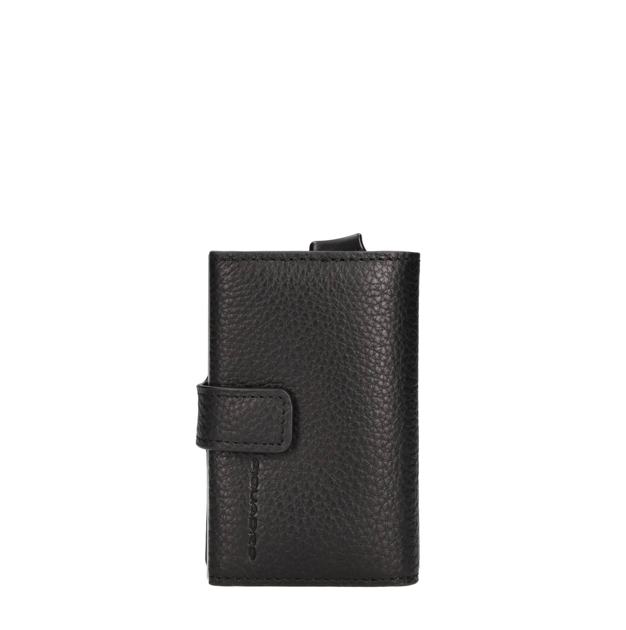 Portafoglio e porta carte di credito in pelle 