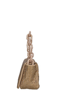 Borsa mini My Dream in raso e strass 