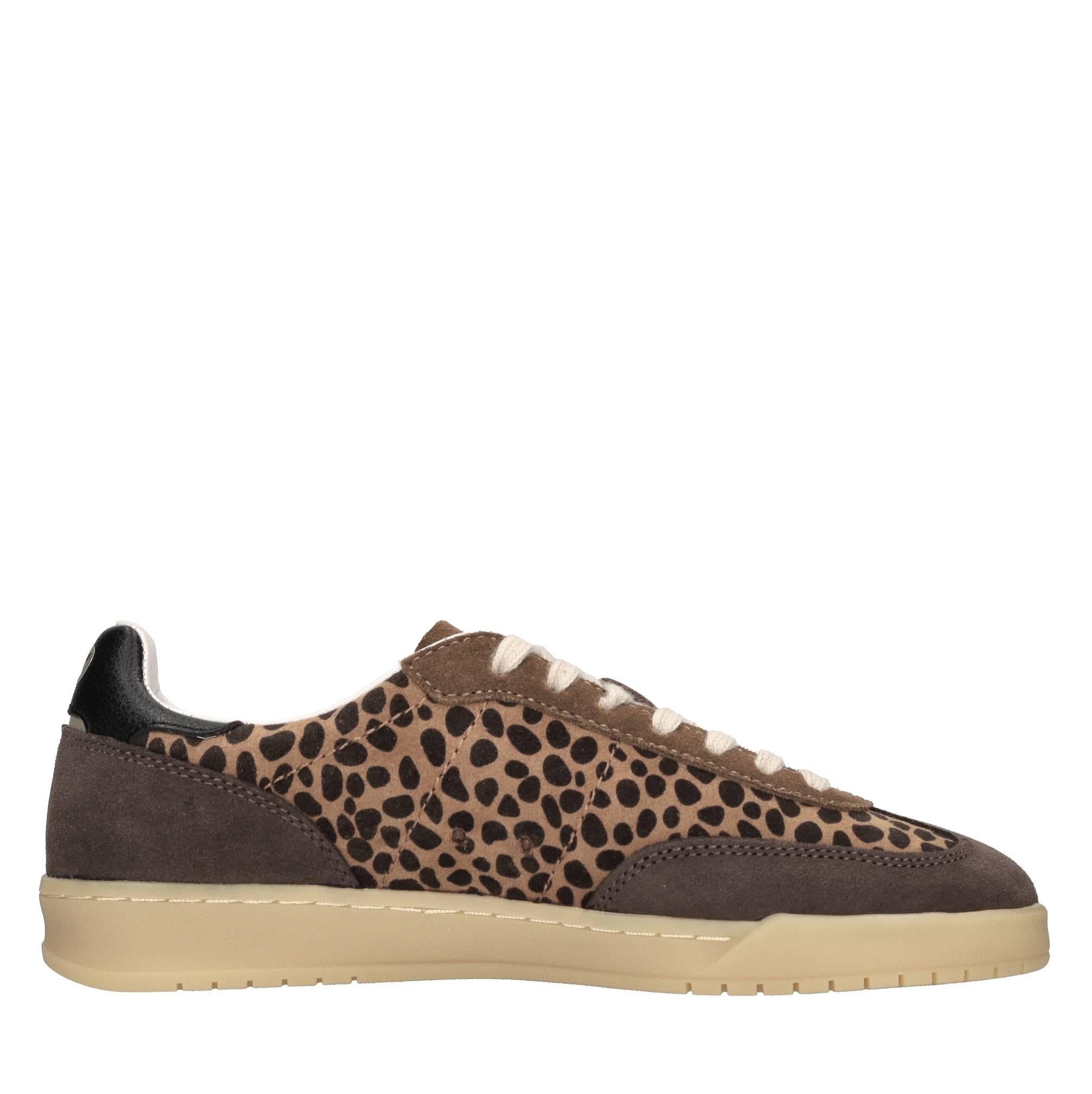 Sneakers in camoscio ed ecopelle 