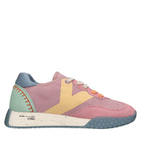 Sneakers in camoscio e tessuto 