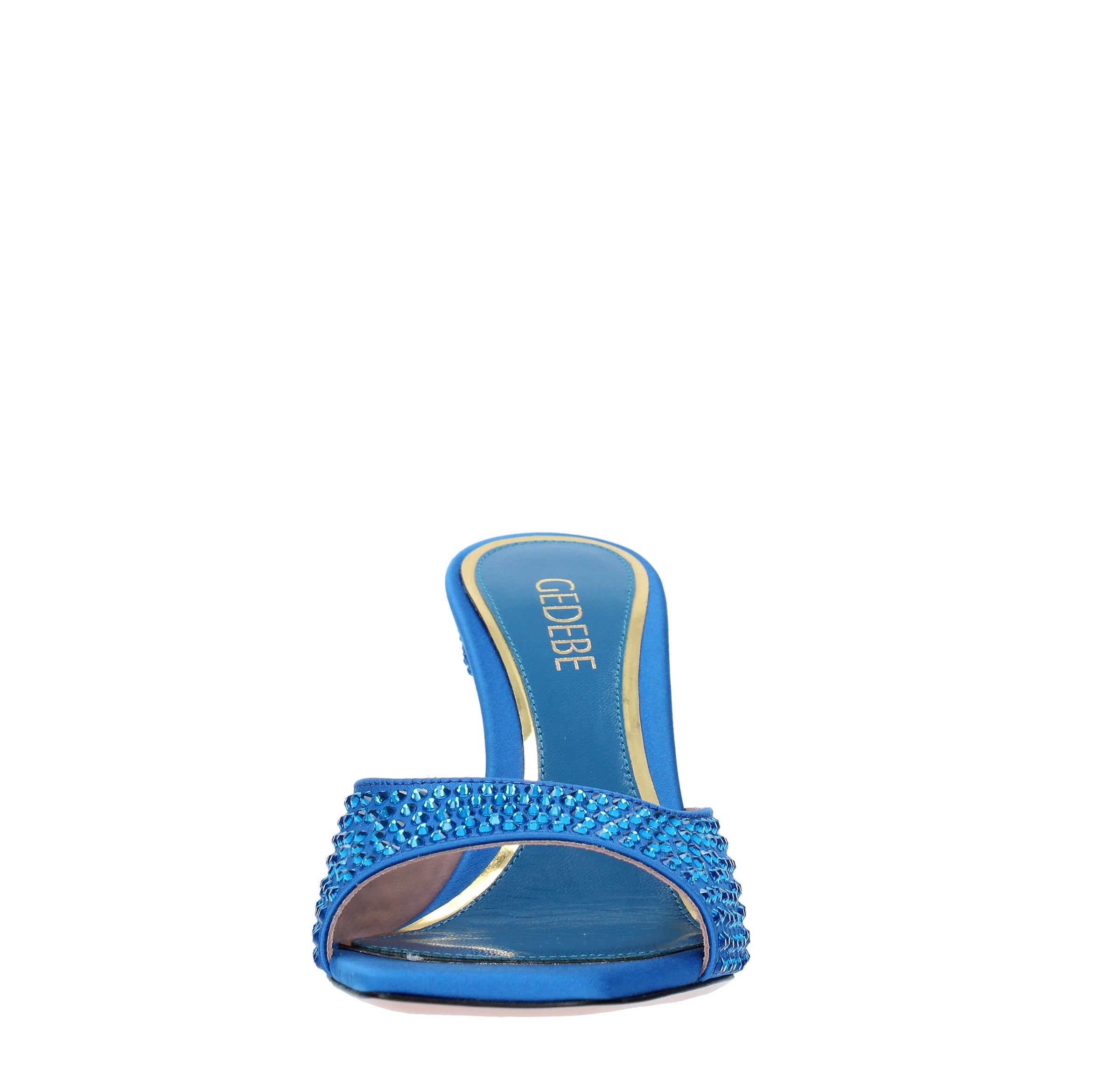 Mules modello DITA95 in raso e strass 
