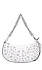 ERMANNO FIRENZE Borsa in ecopelle con occhielli argento