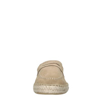 Mocassini espadrillas in camoscio e rafia 
