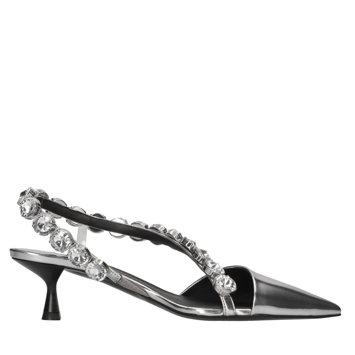 Décolleté slingback Stella Iconic in ecopelle e applicazioni 