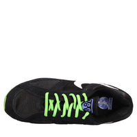 Sneakers in camoscio e tessuto 