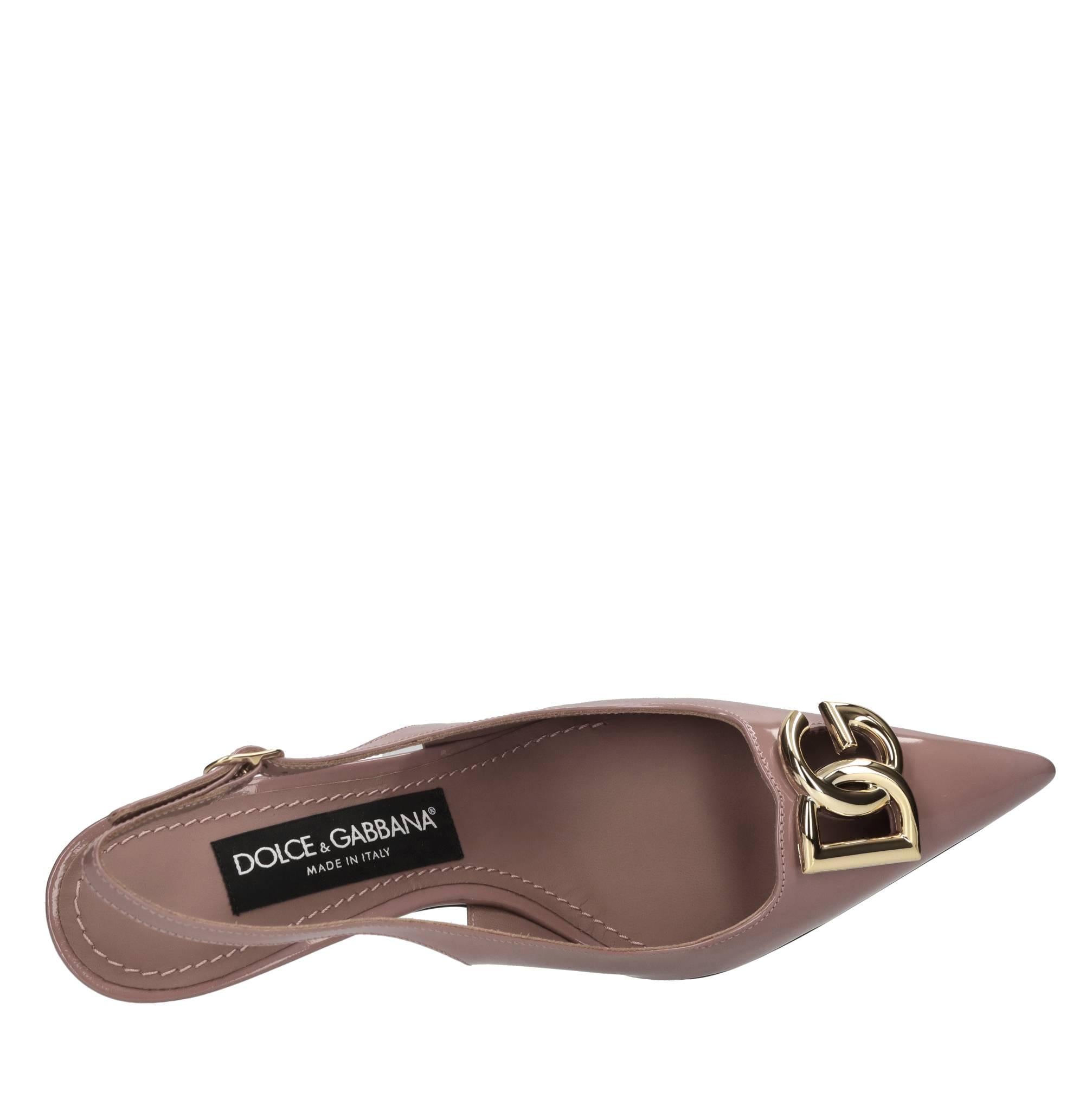 Décolleté slingback Lollo in vernice 