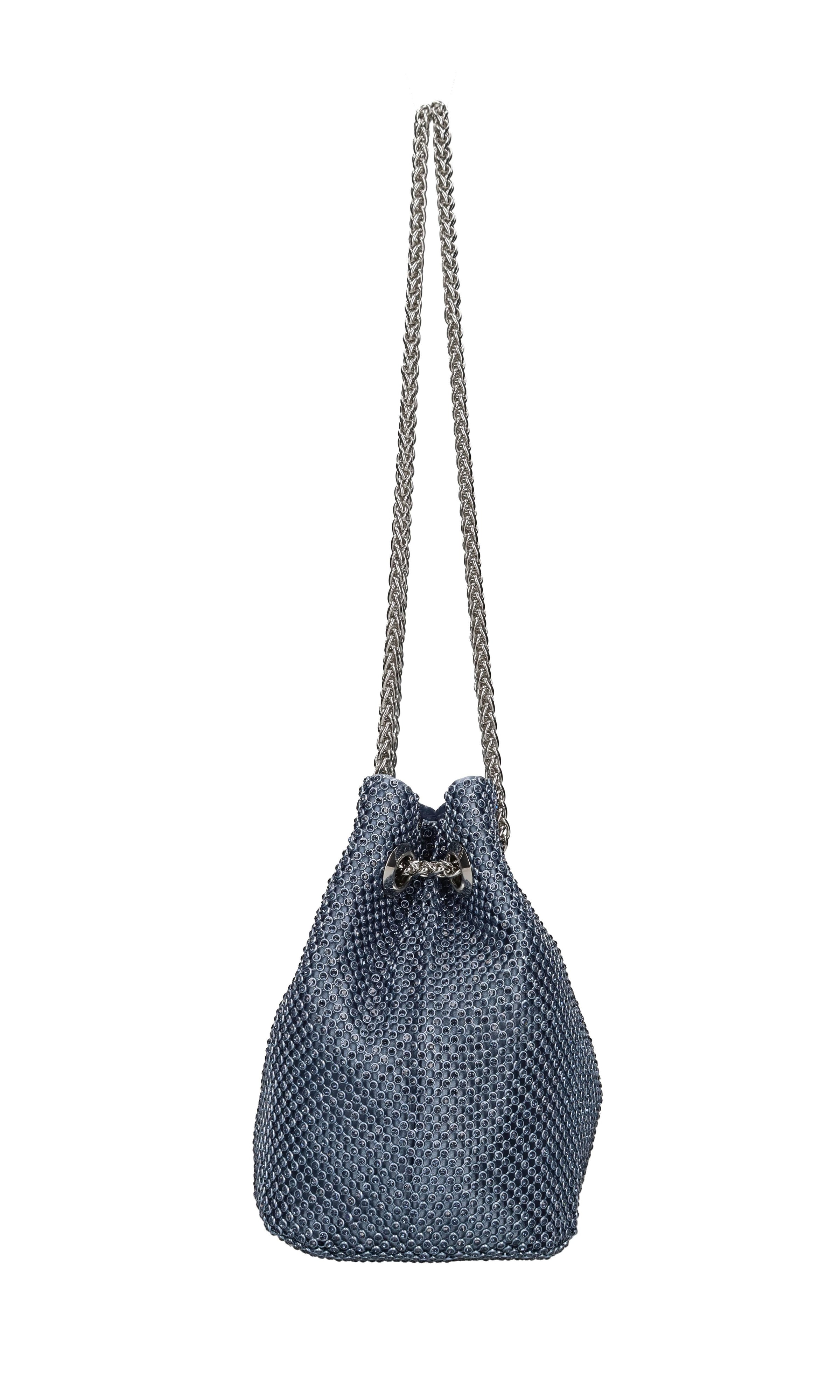 Borsa in tessuto e brillantini 