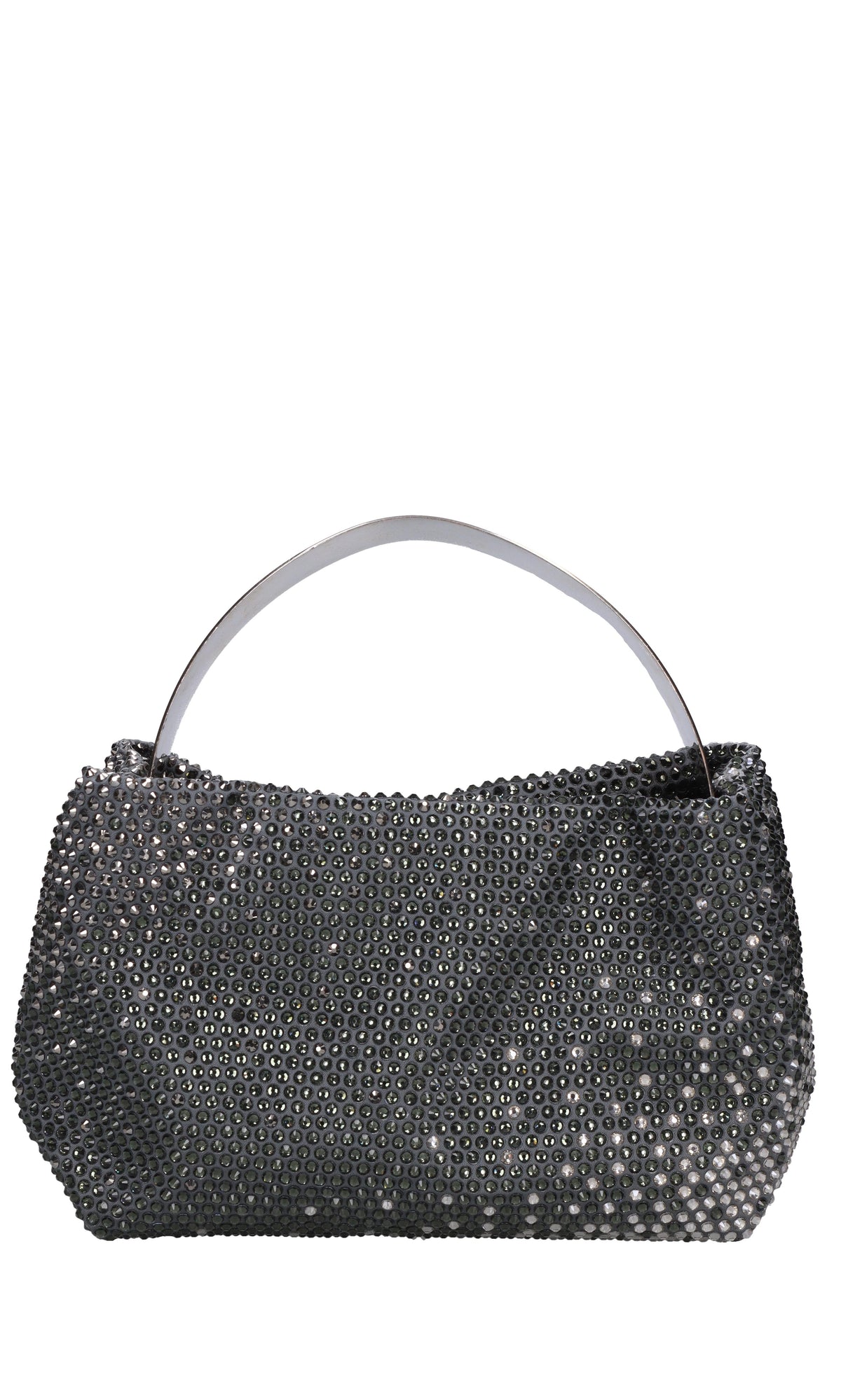 Borsa lyr satin in tessuto e strass 