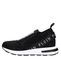 Sneakers in tessuto e strass 