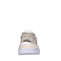 Sneakers in ecopelle e tessuto 